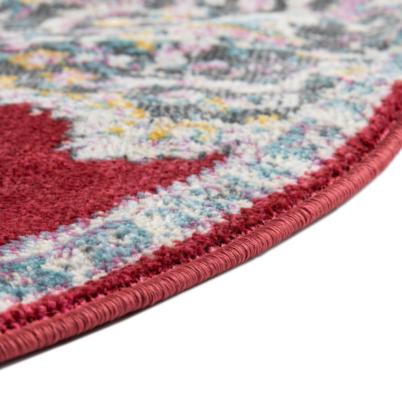 Paragon Floral Indoor Rug, Round 5'5"