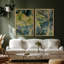 «Tropical Palm 2 Tropical Monstera Banana Leaves», art moderne rustique vert, impression numérique sur toile-111024827-111024837