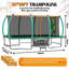 Trampoline carré 10X16ft