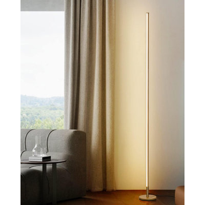 Minimalist Corner Floor Lamp With Dimmable LED Light And Remote Control - Adjustable Color Temperature For Modern Living Room And Bedroom Lighting