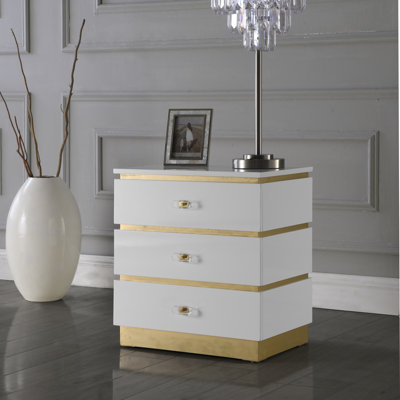 Esme 3 Drawer Nightstand