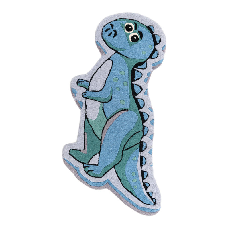 Tapis en laine Unique Loom Dino Playtime, Nouveauté 1 pi 7 po x 3 pi 7 po