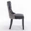 PU and Velvet Upholstered Dining Chair-232385356