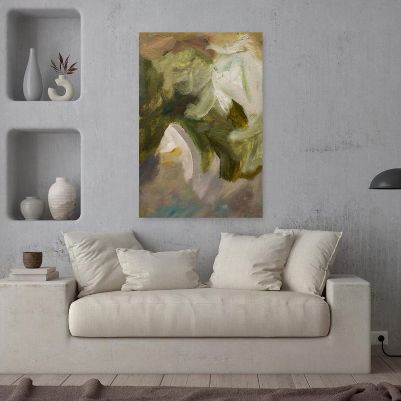 Art contemporain, art contemporain abstrait, H 36 po x l 24 po
