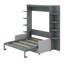 Grand lit escamotable Belote Alvan avec canapé et tablettes de rangement-674892131