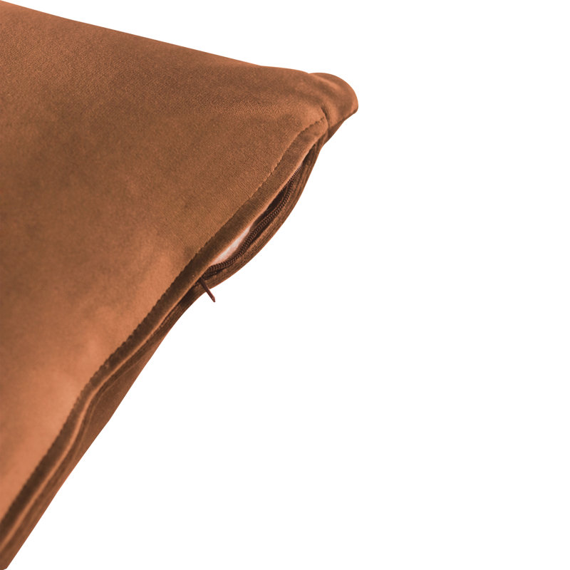 Davos Square Pillow Cover, Rust