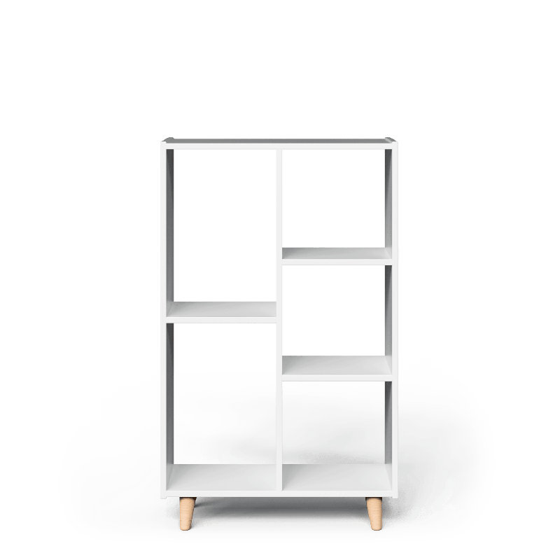 Tablette décalée verticale pour enfants, Blanc/naturel