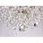 Gillespie 3 - Light Brushed Champagne Unique Geometric Chandelier with Crystal Accents