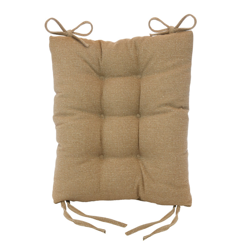 Non-Slip Rocking Chair Cushion Set, Slube Tan Polyester