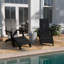 Chaise Adirondack d'extérieur avec repose-pieds Brady-88681428