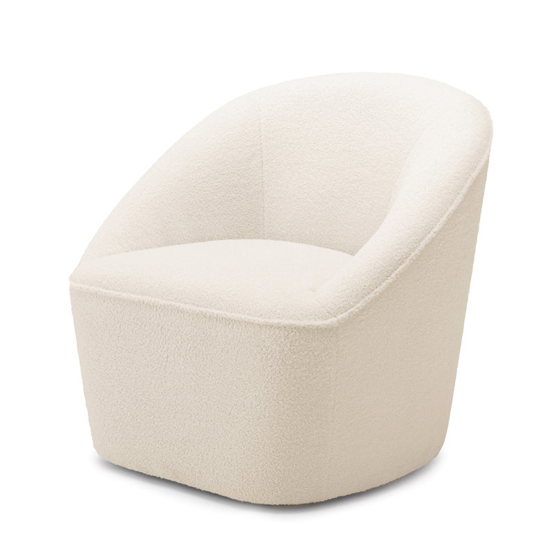 Fauteuil pivotant Boucle pour la maison, doux et confortable