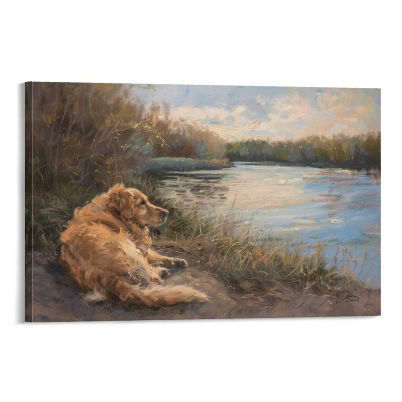 Art mural sur toile 8 "x 12" avec cadre en bois, prêt à être accroché, 8×12inch