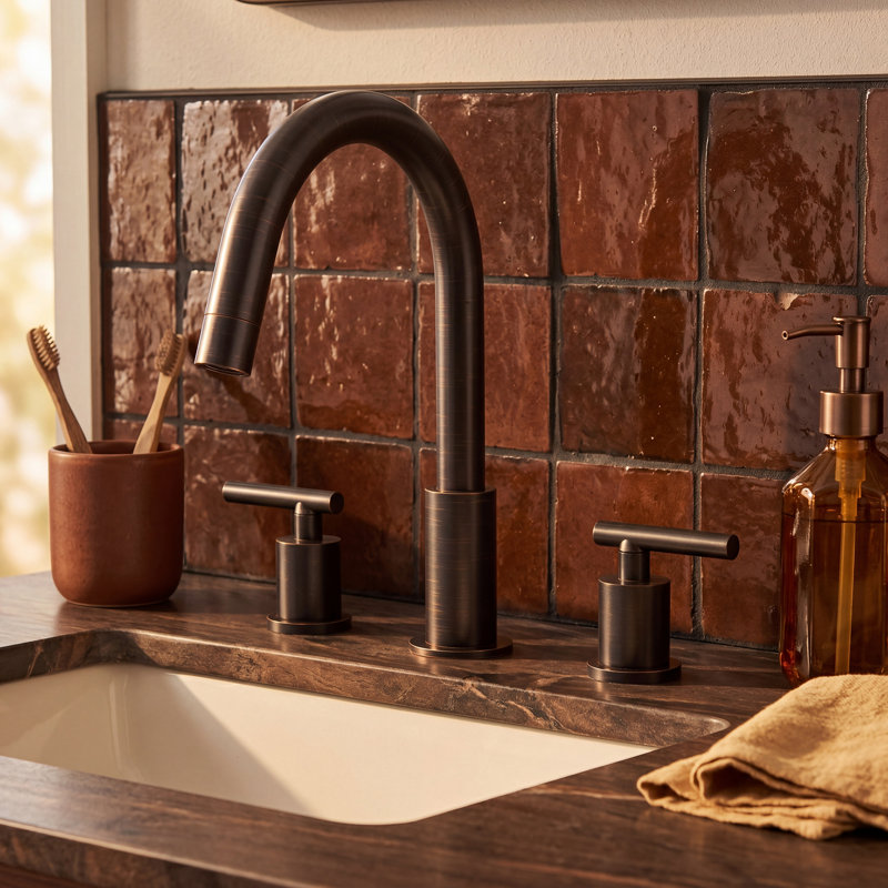 Waltz Single-handle Bathroom Faucet with Drain Assembly, Oil Rubbed Bronze