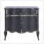 Armoire console au fini gris antique