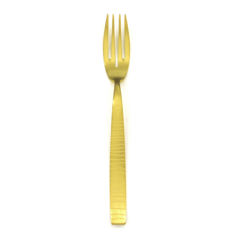 Tigre Table Fish Fork - 12 Pieces, Ice Oro