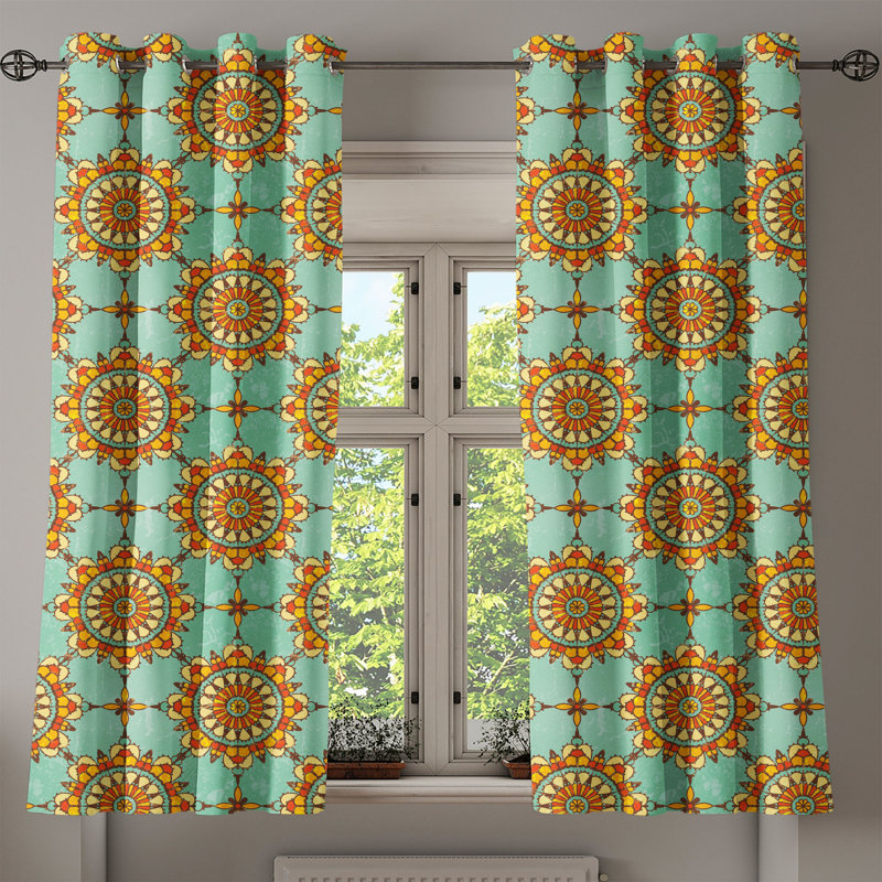 Sateen Blackout Curtain Pair, 50" W x 54" L
