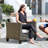 GRS Premium All-Weather Wicker 9 - Person Patio Conversation Set with Cushions-111065714-111065715