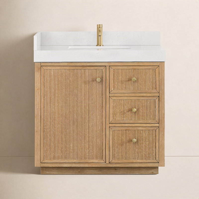 Thea 36" Single Bathroom Vanity, White