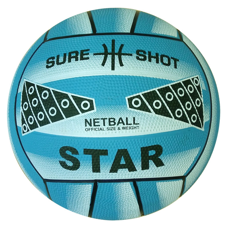 Sure Shot Star Training Netball Blue, Blue, 23cm H x 23cm W x 23cm D