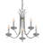 Alesia 5-Light Indoor Polished Nickel Classic/Traditional Hanging Candelabra Chandelier