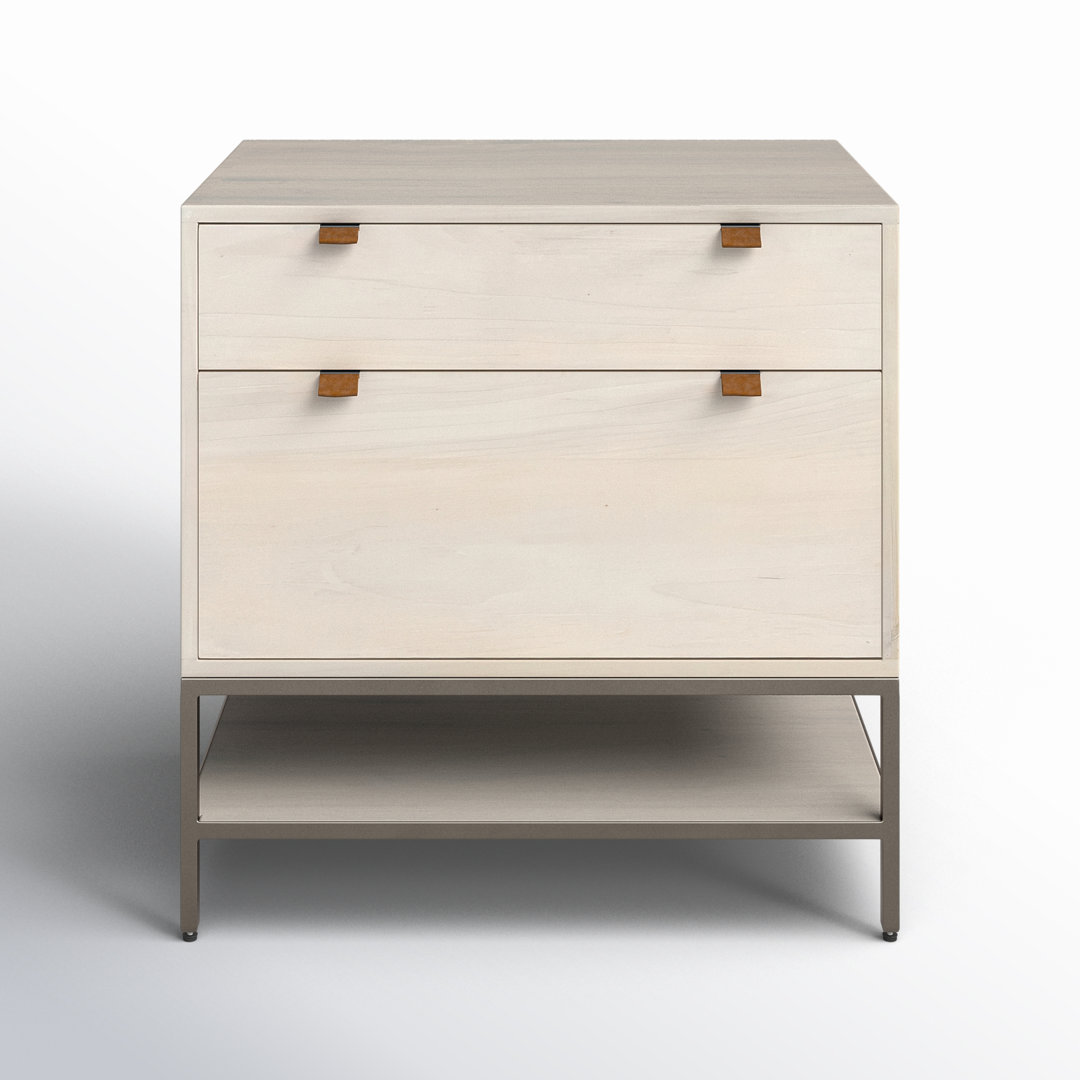 Loki 30'' Wide 2 -Drawer Solid Wood File Cabinet Joss & Main 