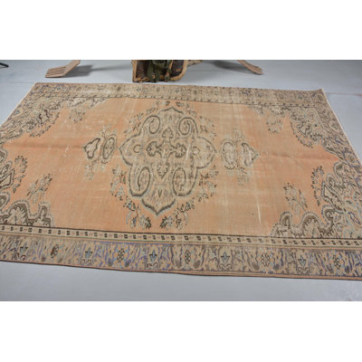 Tapis turc, tapis modernes bruns, tapis modernes, tapis rétro, grands tapis de 5,6 x 8,5 pi, tapis de cuisine