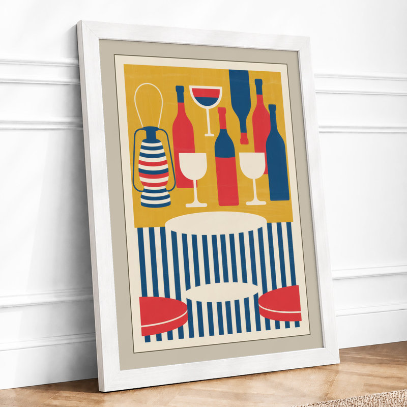 Deco Table Setting Art Deco - Framed Print, A4 - 29.7 x 21.0 cm, White