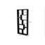 Asymmetrical Display Shelf & Bookcase, 5-Tier, Black-1651559593