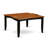6 Piece Modern Dining Table Set Contains a Square Wooden Table with Butterfly Leaf and 4 Dining Room Chairs with a Bench, 54x54 Inch, Black-1790965712-1790965725-1698983087