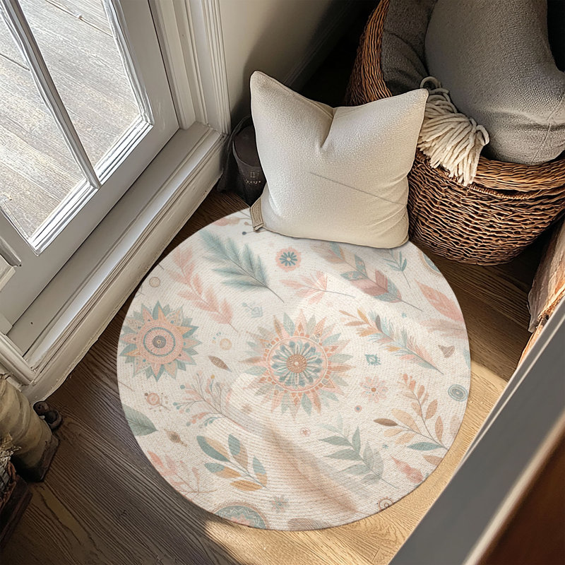 Tapis tressé Light Desert Nomad, Rond 5 pi