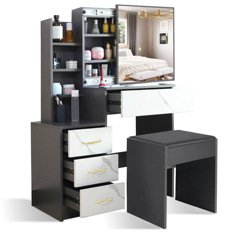 Aedric Dressing Table with Mirror