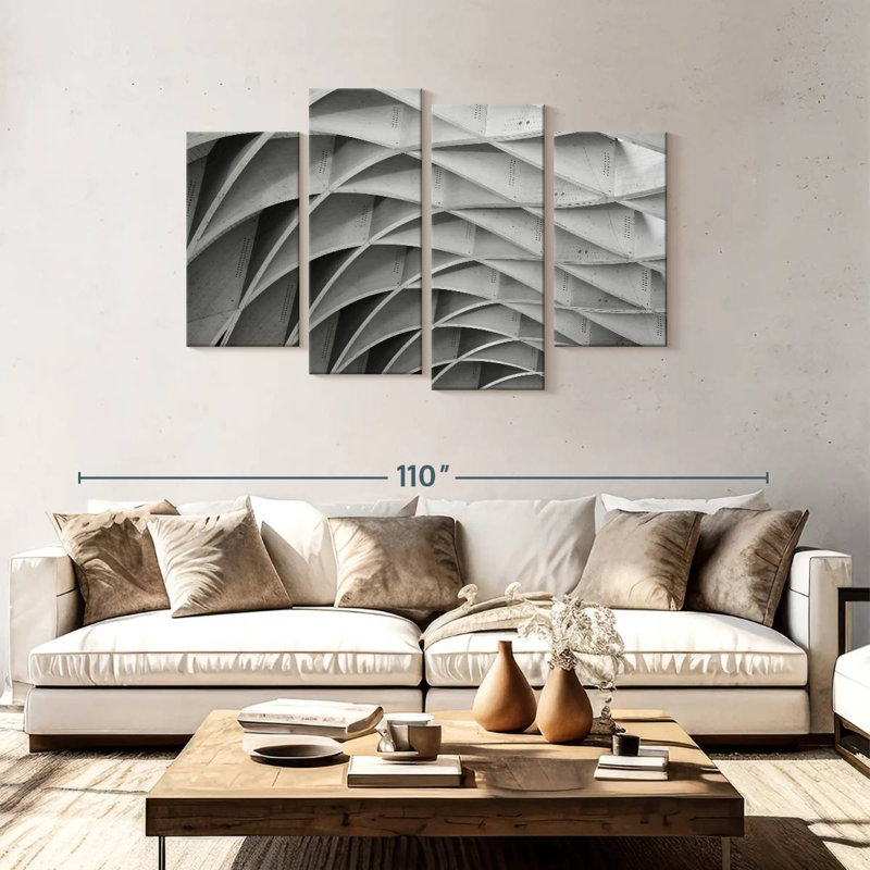 Lignes géométriques abstraites, H 48 po x l 75 po