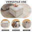 Repose-pieds cubique avec rangement, repose-pieds multifonctionnel, beige-510085695-510085668