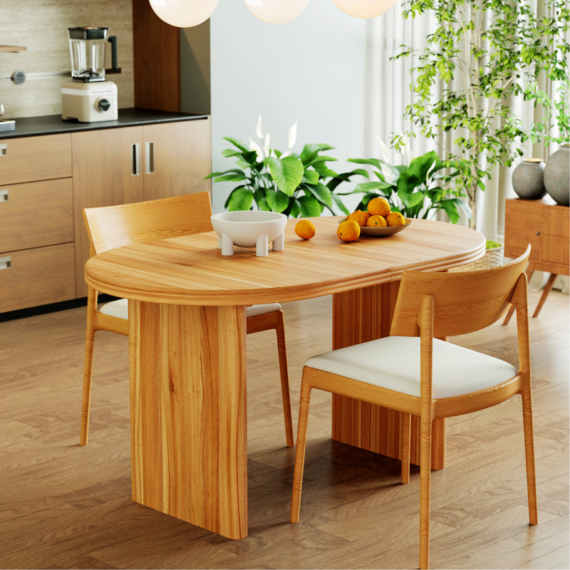Table de salle à manger extensible avec rallonges amovibles pour les salles à manger, les cuisines et le salon
