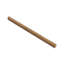 12" x 0.5" Honed Travertine Pencil Liner Tile Trim in Brown