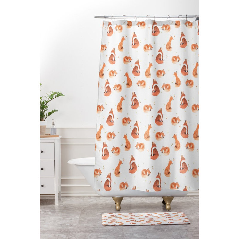 Tapis de salle de bain foxes fantaisie