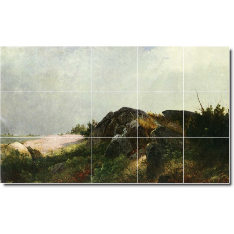Carreau de peinture murale 40 po x 24 po 8 po x 8 po, Paysage 04932