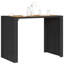 Lesbury Garden Bar Table with Acacia Wood Top Poly Rattan-730323645-730323644