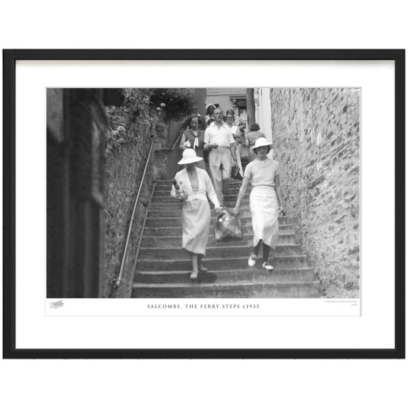 Salcombe, The Ferry Steps C1935 by Francis Frith - Single Picture Frame Print, 45cm H x 60cm W x 2.3cm D