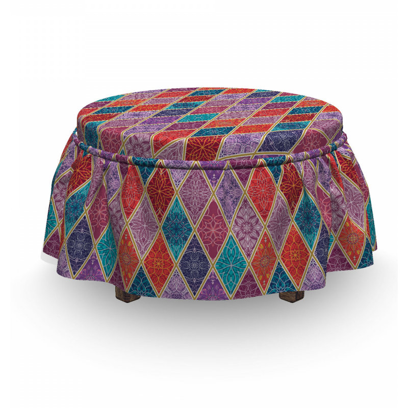 Box Cushion Ottoman Slipcover