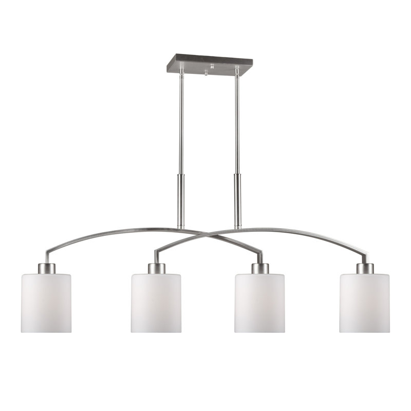 Bismarck 4 - Light Kitchen Island Pendant, Brushed Nickel