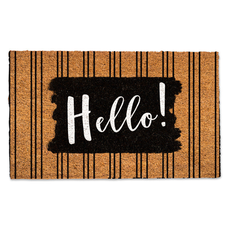 Non-Slip Striped Outdoor Doormat