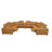 Bechper Top-Grain Leather Reclining Modular Sectional-508793844