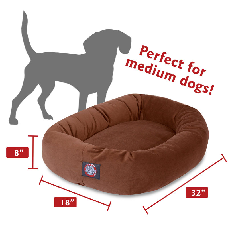 Traversin pour chien, Rouille, Moyen (l 18 po x P 32 po x H 8 po)