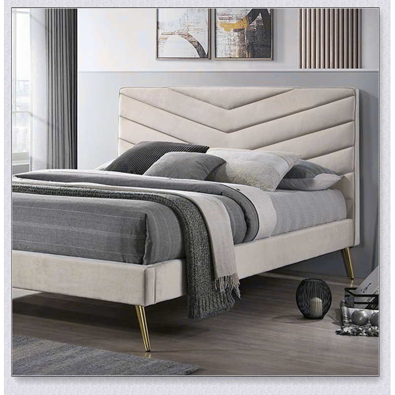 Lit 1 pièce Mid-Century, Grand