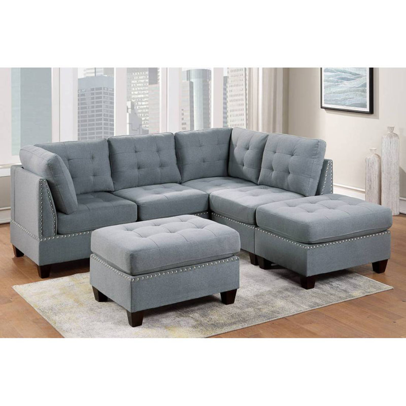 Canapé modulaire rembourré 6 pièces Dejavion