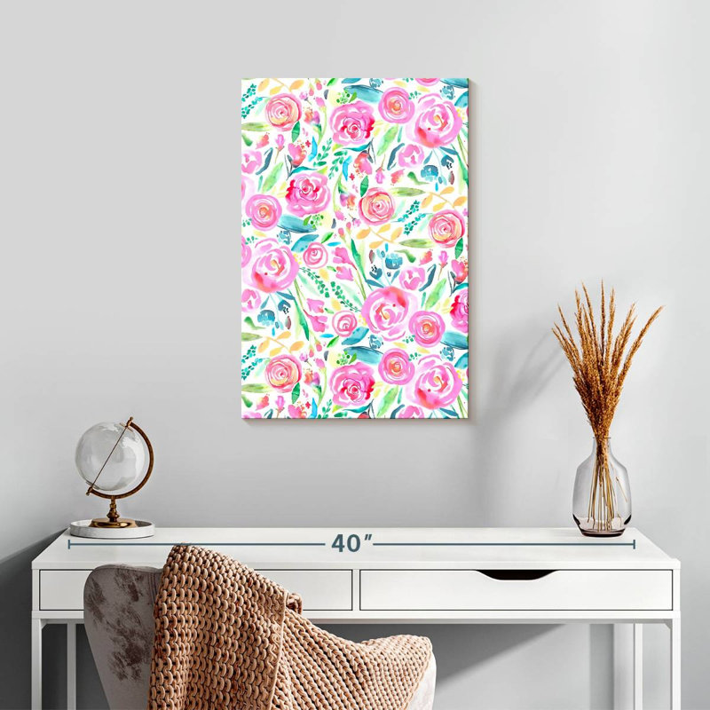 Harnek Spring Roses Pastel, 24" H x 16" W