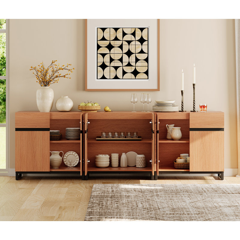 Aadam Cottondale Steel Accent Cabinet, Mocha