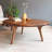 Sidney Solid Walnut Wood Round Coffee Table, Mid-Century Modern-4512591