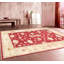 Oushak Hand Knotted Wool Oriental Area Rug in Red/Ivory